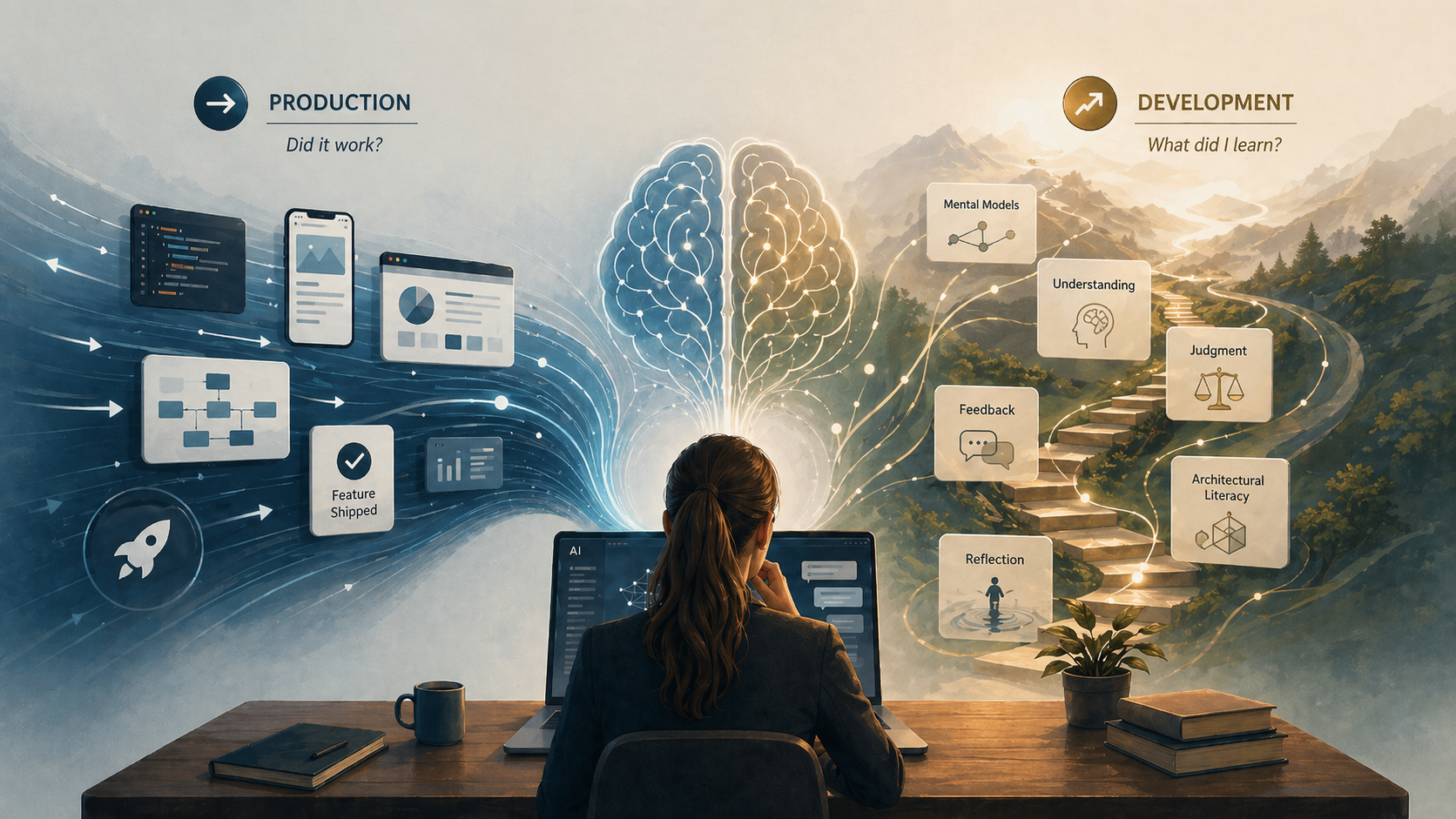 Learning Agency: Two Processes, Not Just One