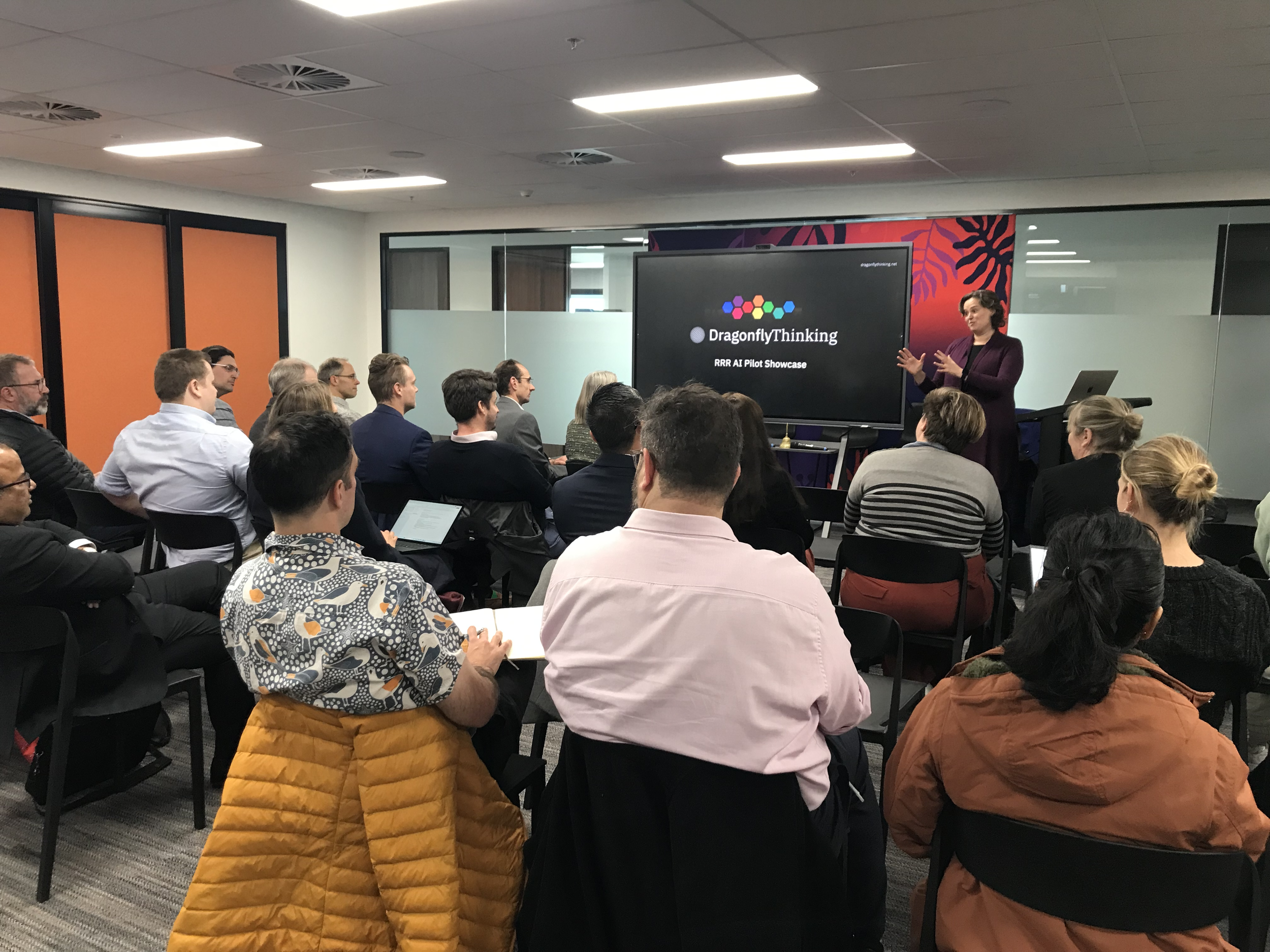 Anthea Roberts presenting at the APS AI CoLab Pilot Showcase