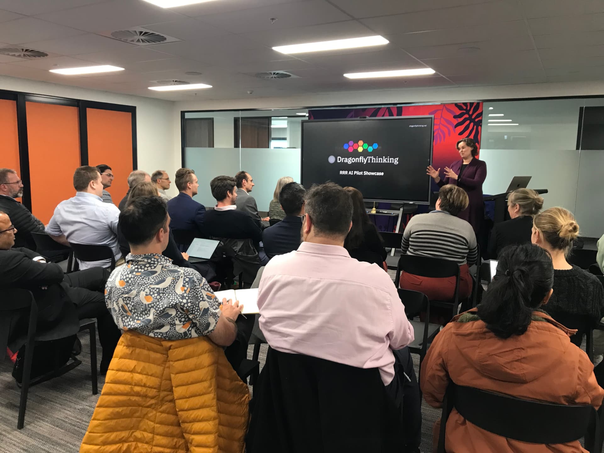 Anthea Roberts presenting at the APS AI CoLab Pilot Showcase